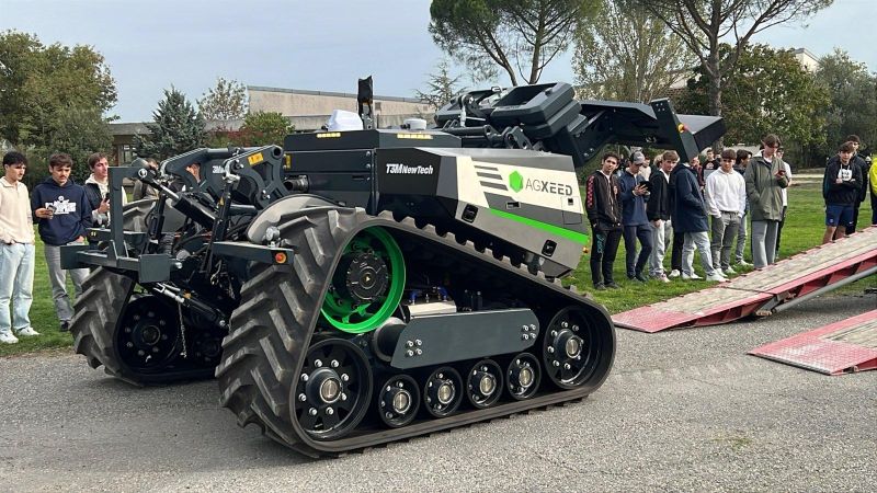 9 octobre 2025 — J-5 avant l&rsquo;inauguration des robots agricoles AgXeed à l&rsquo;Innovapôle d&rsquo;Ondes