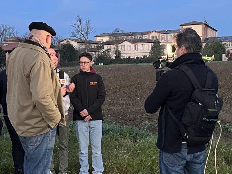 Innovapôle d&rsquo;Ondes en direct sur Télématin ! 🚜🤖